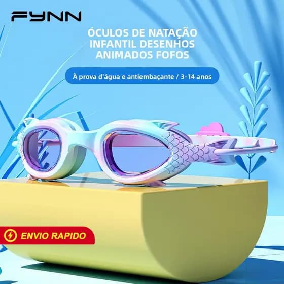 FYNN Óculos Natação Crianças Antiembaçante Impermeável HD Proteção UV Piscina Praia