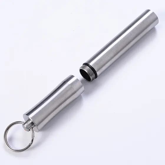 Caixa de palito portátil balde viagem ao ar livre luz pequeno palito pode à prova dwaterproof água Metal palito Mini por