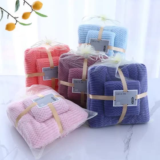 Toalha de banho conjunto de 2 peças feminino 2025 novo estilo absorver água de secagem rápida do que algodão puro pode u