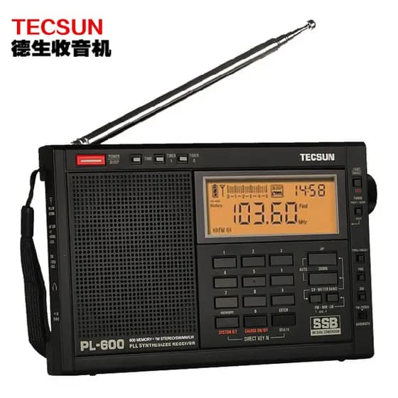 Tecsun Tecsun PL600 Banda Completa Conversão de Frequência Secundária Exame de Admissão à Faculdade Inglês Quatro Seis N