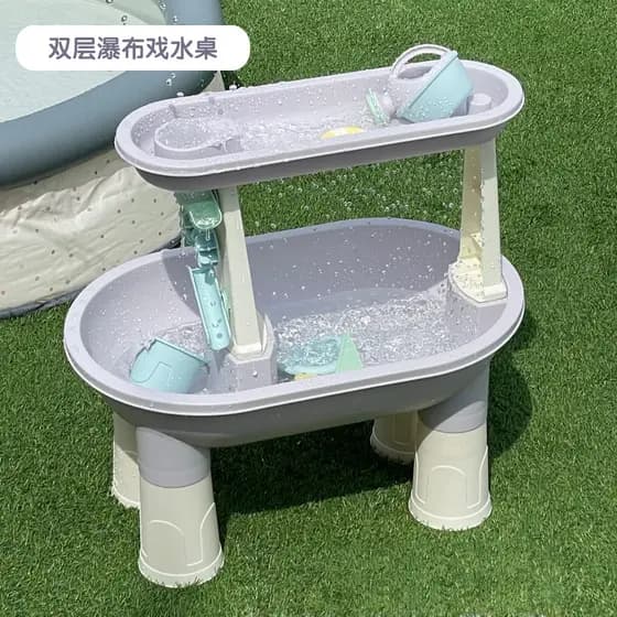 Crianças jogando mesa de água girando diversão brinquedos de banho bebê interior praia jogando mesa de água roda ao ar l