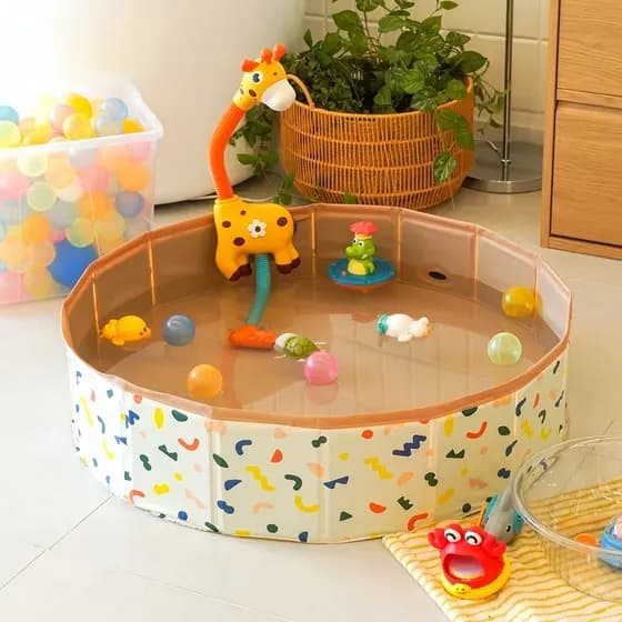 Ins coreano crianças oceano piscina de bolinhas bebê piscina interior brinquedo armazenamento jogar piscina cerca dobráv