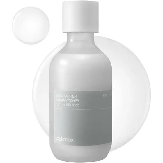 Creme Tonificante Dual Barrier Celimax | Contém ceramidas, peptídeos, óleos e álcool, adstringente facial, hidratação