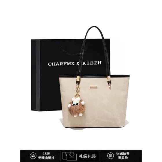 CHARFMX & KIEZH Bolsa Feminina 2026 Novo Estilo Nicho Design Grande Capacidade Bolsa de Ombro All-Match