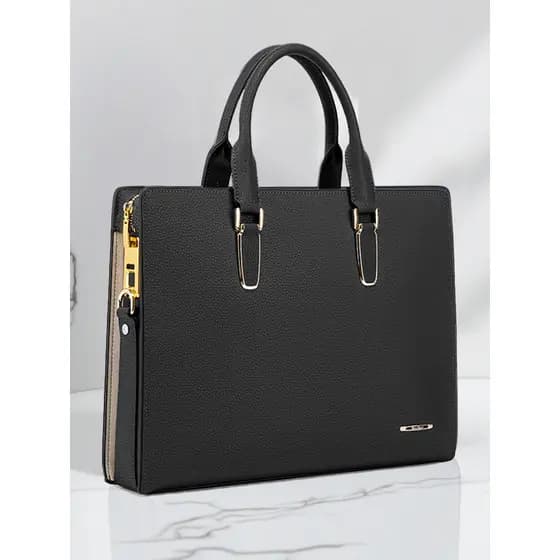 Maleta masculina de negócios couro genuíno impressão digital desbloquear bolsa grande capacidade simples computador saco