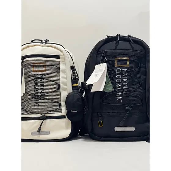National Geographic versão coreana mochila estudante viagem Commuter mochila de grande capacidade estilo casal mochila d