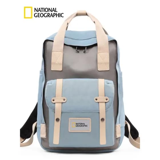National Geographic Mochila Moda Mochila Commuter Bag Estudante Atraente Bolsa Grande Capacidade Bolsa Escolar Repelente