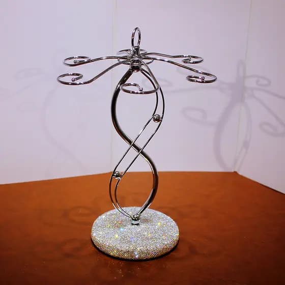 Suporte de vidro de vinho diamante de cabeça para baixo suporte de taça de cristal doméstico suporte de vinho suporte de