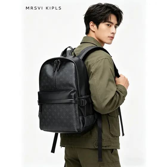 Bolsa masculina 2026 novo estilo mochila de negócios High-End sentido viagem de negócios Commuter computador mochila de