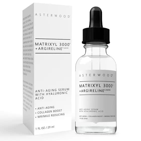 Sérum Facial AsterwoodMatrixyl3000+Argireline - Sérum de Polipeptídeos com Ácido Hialurônico - Antienvelhecimento, Reduz