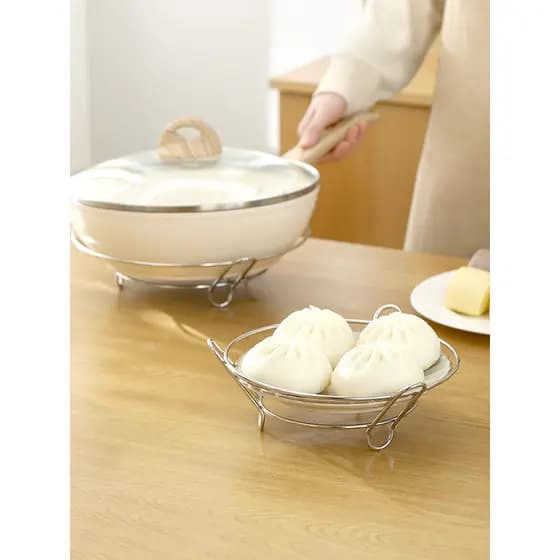 Japonês multifuncional rack de vapor grade de vapor rack de pão cozido no vapor rack de panela de aço inoxidável Anti-es