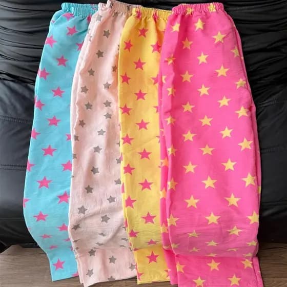 Star Walking Calças Curvas Calças de Pijama Leves Calças para Casa Calças Frescas Calças de Pijama Mulheres Verão Calças