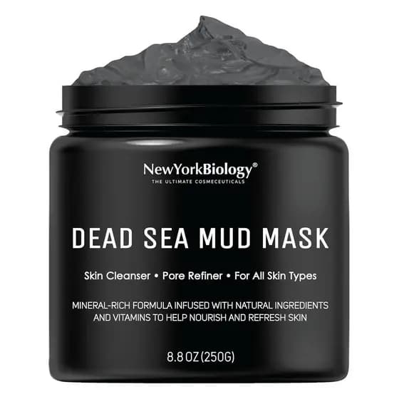Máscara de Lama do Mar Morto de Nova York para Rosto e Corpo | Refinador de Poros SpaQuality para Pele Oleosa | Cuidado