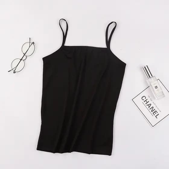 【Toque Suave】Camisola Versátil Para Mujeres Ropa Interior Base Suave Camisola Feminina/Regata Casual/Roupas de Verão