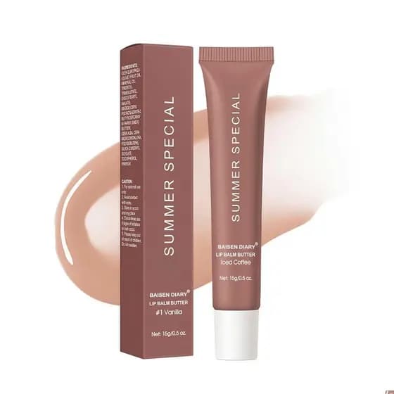 BAISEN DIARY Bálsamo Labial Especial de Verão - Ultra-Hidratante, Cuidado Labial Nutritivo com Ingredientes Naturais, Ma