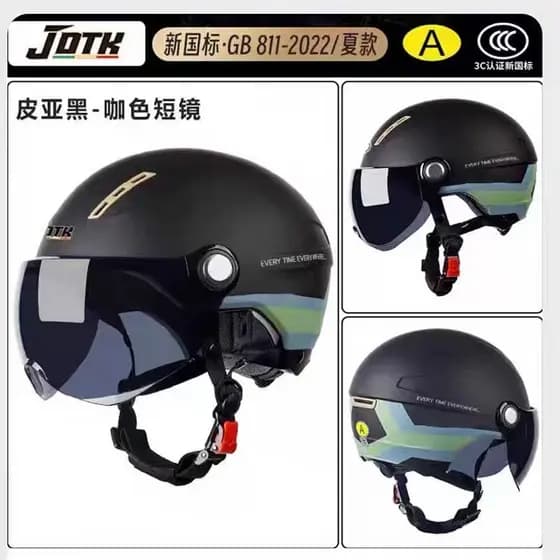 Circunferência capacete cabeça bateria senhoras verão ajuste pode capacete certificado Universal motocicleta veículo elé