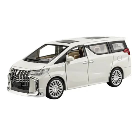 【Ideal para Coleção】Modelo Colecionável Toyota Alphard Miniatura/Carro de Liga/Controle Remoto