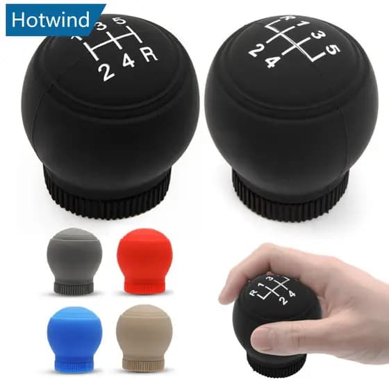HW Universal Round 5/6 Speed Silicone Car Case De Para Carros Colarinhos De Mudança De Marcha De Decoração Acessórios