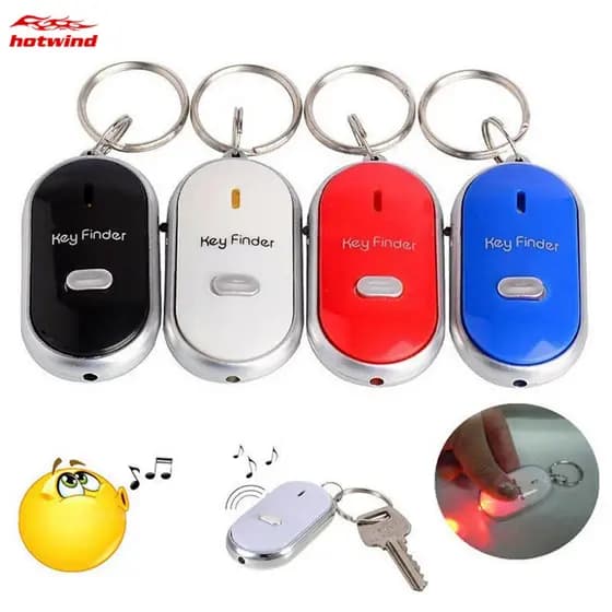 Chaveiro Localizador De Chaves Led Colorido/De Controle De Som Apito Beep Alarme Intermitente