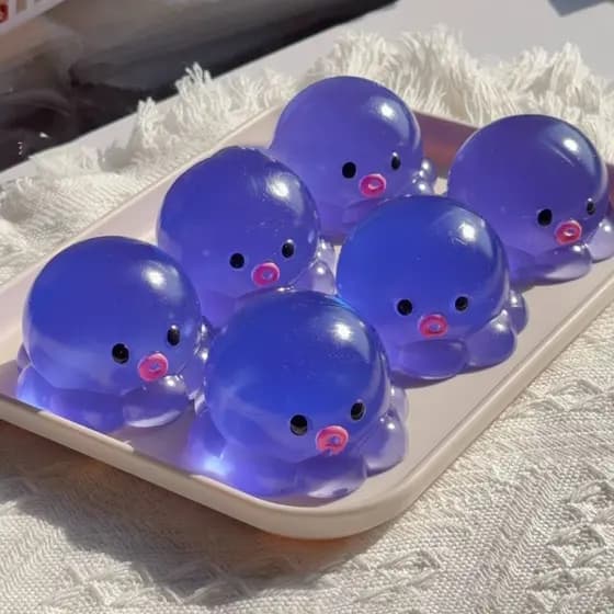 Polvo Bonito Cristal Espremendo Crianças Brinquedo Recuperação Lenta Brinquedos De Descompressão De Bolha Caseira