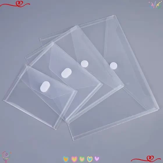 Pasta De Arquivo De , Saco À Prova D'água De Plástico , Estudantes De Documentos Transparente Engrossados A4/A5/A7