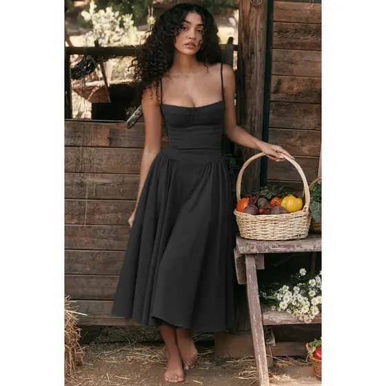 Vestido Longo Feminina Bodycon Esbelto Com Bustier Vermelho Longo De Verão