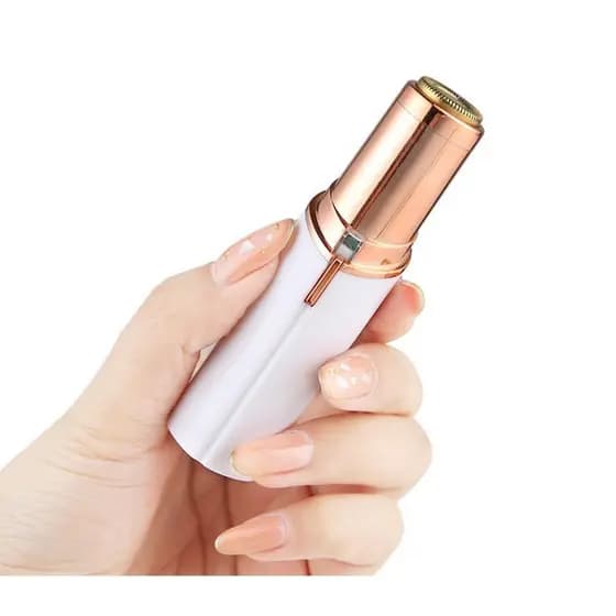 Depilador Batom Portátil Facial USB Aparador de Pelos para Buço Rosto Recarregável Feminino Sem Fio