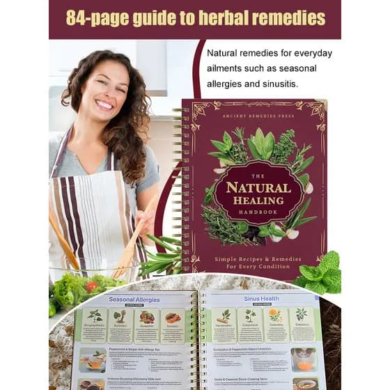【Receitas Fáceis】Natural Healing Recipes/Manual de Cura/Livro Terapêutico