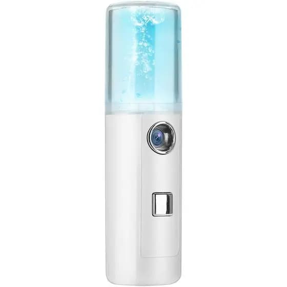 Pulverizador de Água Nano, 20ml, Mini Pulverizador de Névoa Nano USB, Atomizador Facial para Hidratação