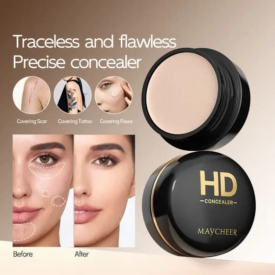 Corretivo de alta definição manchas marcas de Acne olheiras conjunto de corretivo Natural maquiagem base não presa