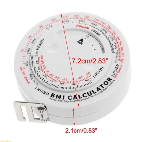 sunshineyy Retrátil Índice Massa Corporal Imc 150 Cm Calculadora Medida Dieta Perda Peso