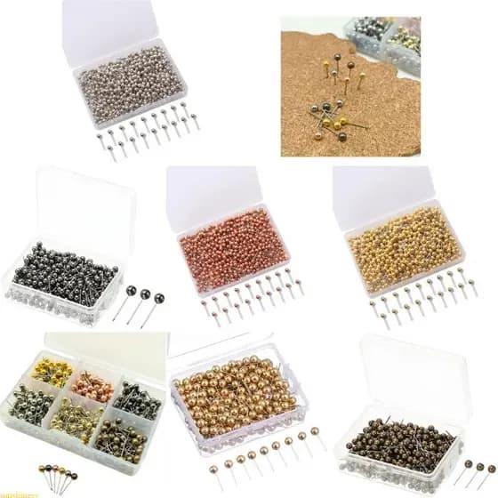 sunshineyy Alfinetes Metálicos Mapa Para Placa Cortiça Pino Costura Metálico Tecido