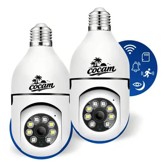 Kit2 WiFi 360 Security Lamp Camera° IP HD Home Monitoring Night Vision