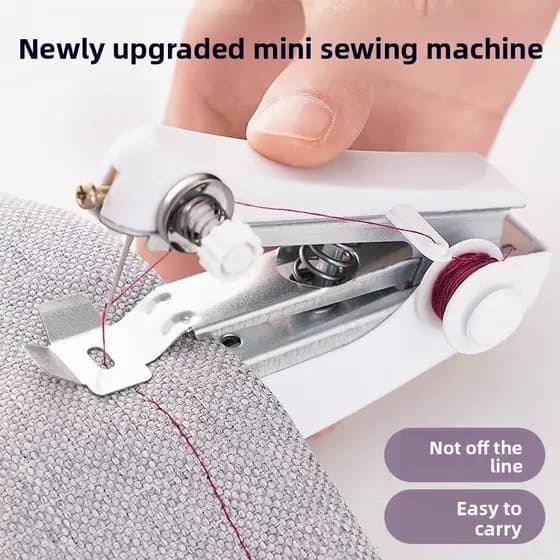 Máquina de costura Manual mini mini máquina de costura doméstica portátil simples roupas de costura simples firme pequen