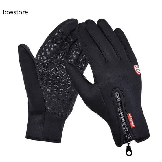 Luvas De Pilotagem Impermeáveis ajustáveis para Motocicleta Touch Screen Anti-Cold