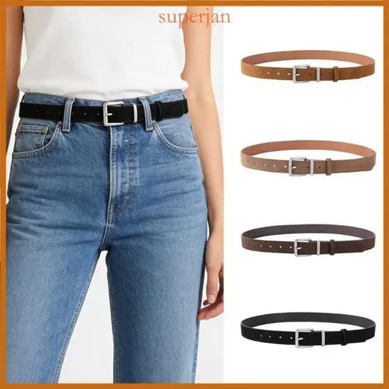 Elegante Cinto Feminino Camurças Pin Fivelas Adequado Para Várias Ocasiões