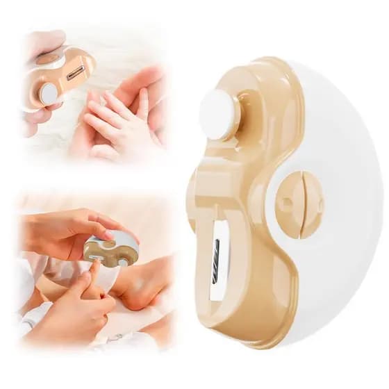 EletriNailippers, 2026NailTrimmer, Polidor de Unhas, 2 em 1, EletriNailFile, Conjunto de Manicure Recarregável para Bebê