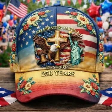 Novo estilo 3D Digital impresso chapéu Europa América 250o aniversário Retro exclusivo boné de beisebol da Marinha