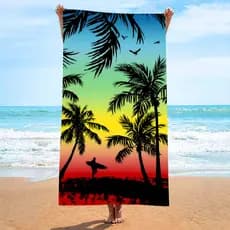 Toalha de praia de microfibra 70 * 140cm Toalha de praia Toalha de banho absorvente