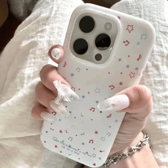 Ins vento estrela nota adequado para Apple 16/15promax caso de telefone 14 geléia caso 13 feminino 12pro caso macio