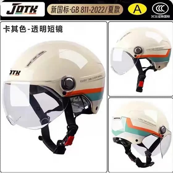 Capacete de veículo elétrico masculino feminino quatro estações bateria Universal chapéu da motocicleta verão respirável