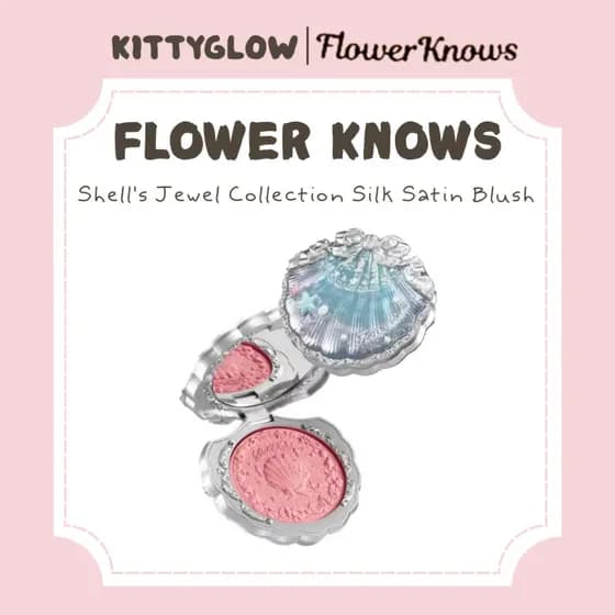 FLOWER KNOWS Shell's Jewel Collection Blush De Cetim De Seda