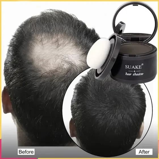 Sombra Em Pó Para Reparo De Cabelo Branco De Cabeça Careca À Prova D'água
