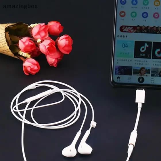 Tipo C Para 3.5 Mm Ja Fone De Ouvido Adaptador De Áudio Cabo Auxiliar USBC Macho Fêmea De Carregador Conversor