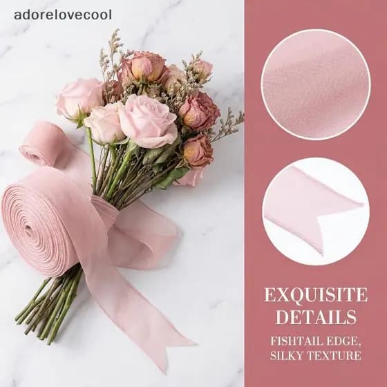 Rolo De Fita De Cetim De 40 Mm , De 30 Jardas Para Embrulho De Buquê , Tule Liso Arranjos De Flores E Pintura De Present