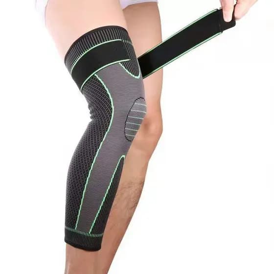 Leggings de compressão esportiva joelheiras longas correndo almofadas de panturrilha das mulheres dos homens meias de tr