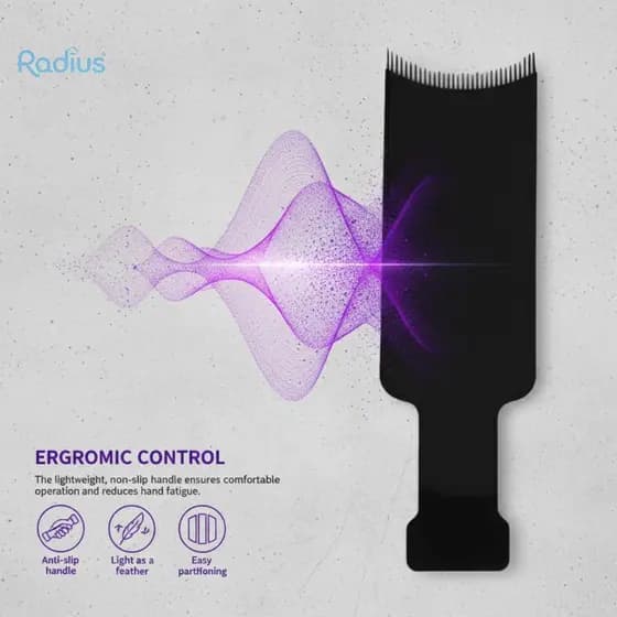 Radius Profissional Salão De Beleza Placa De Tingimento De Cabelo Destaque Conjunto Com Escova De Coloração Para Barbeir