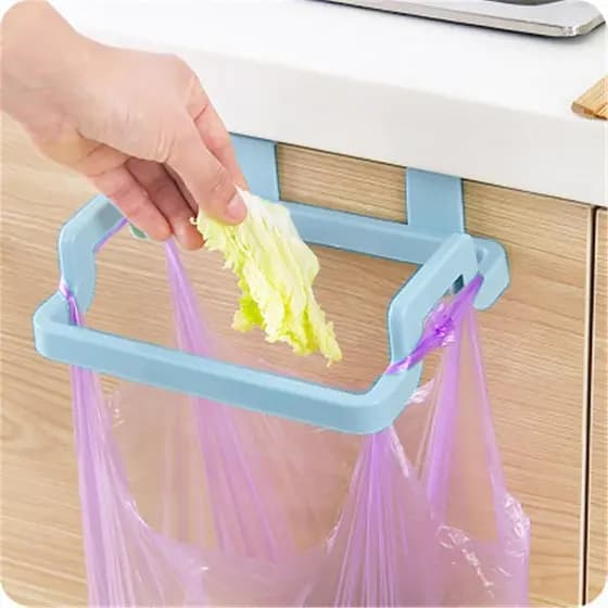 1 unidade para colocação em portas de armários, suportes para sacos de lixo e cabides de plástico com ganchos, adequado