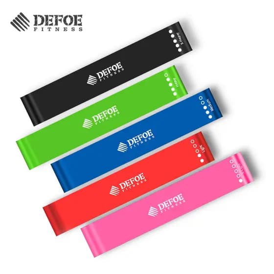 Defoe anel elástico de Fitness, faixa de resistência para homens e mulheres, treinamento de força, Yoga, faixa de tensão
