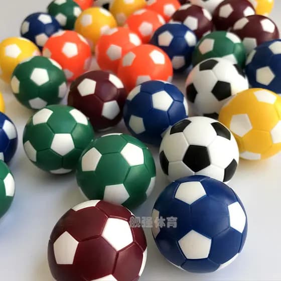 Futebol de mesa pequena bola sólida acessórios de mesa de futebol pequena cor de futebol Mini pequeno peixe submerso peq